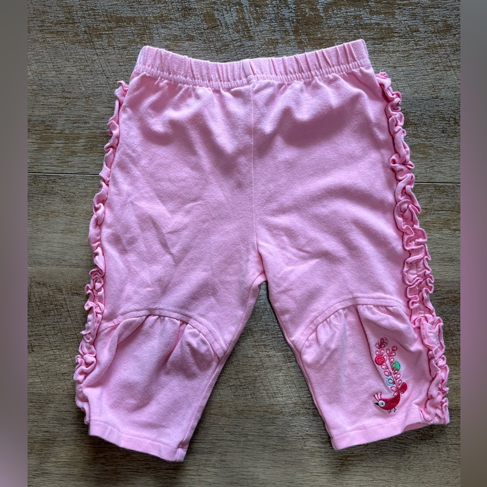 Le Top Pink Ruffle Toddler Pants